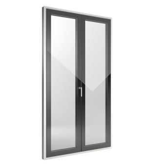 Profil de fenêtre PVC Finstral Slim-line Cristal, tout en verre côté intérieur